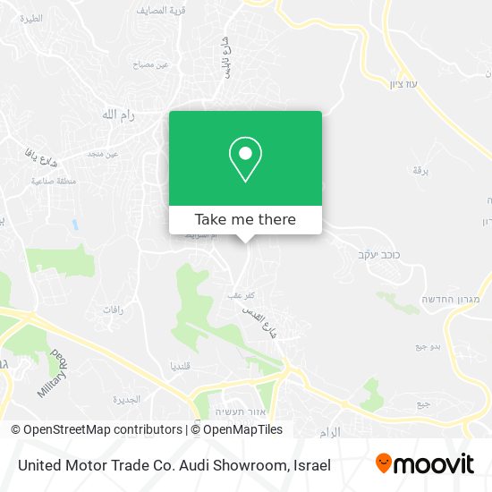 United Motor Trade Co. Audi Showroom map