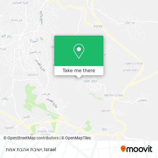 ישיבת אהבת אמת map