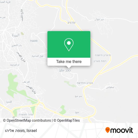 מצפה אליהו map