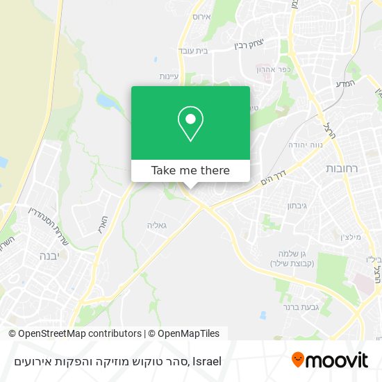 סהר טוקוש מוזיקה והפקות אירועים map