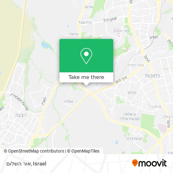 אור השלום map