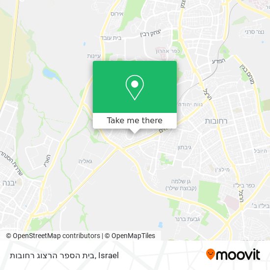 Карта בית הספר הרצוג רחובות