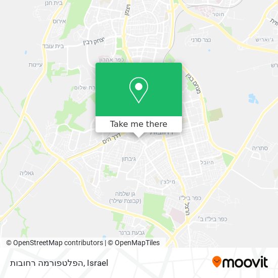 הפלטפורמה רחובות map