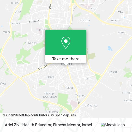 Ariel Ziv - Health Educator, Fitness Mentor map