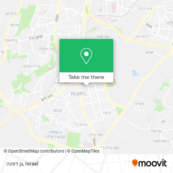 גן דפנה map