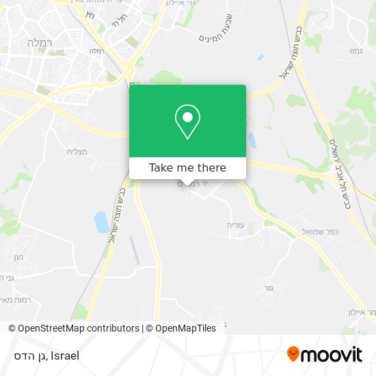 גן הדס map