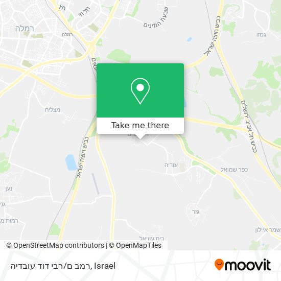 רמב ם/רבי דוד עובדיה map