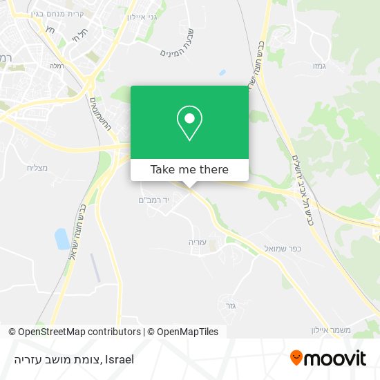 צומת מושב עזריה map