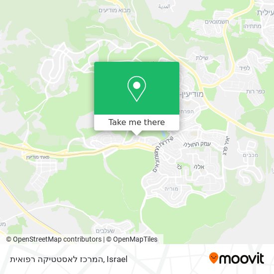 המרכז לאסטטיקה רפואית map