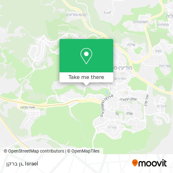 גן ברקן map