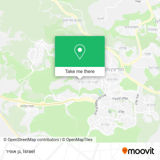 Карта גן אופיר