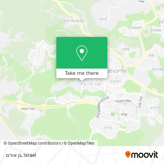 Карта גן אודם