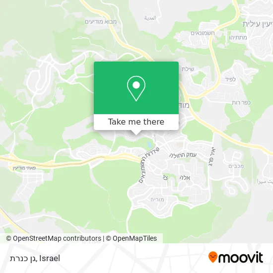 Карта גן כנרת