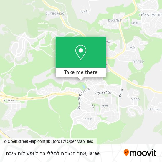 אתר הנצחה לחללי צה ל ופעולות איבה map