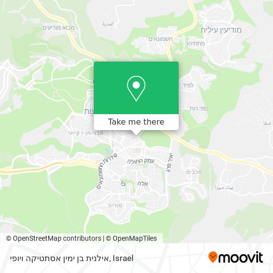 אילנית בן ימין אסתטיקה ויופי map