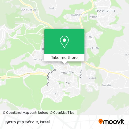 אינגליש קייק מודיעין map