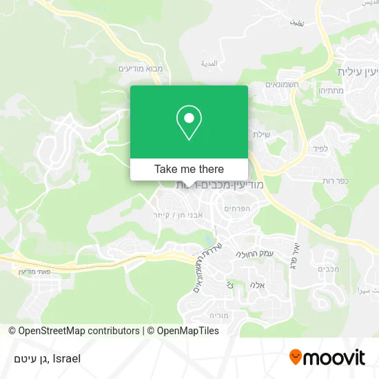 Карта גן עיטם