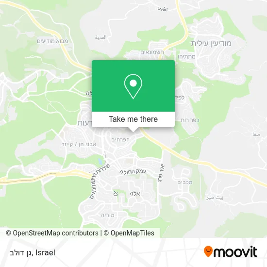 Карта גן דולב