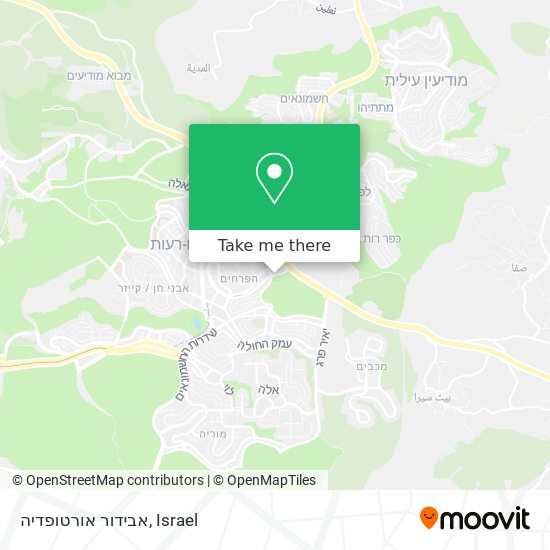 Карта אבידור אורטופדיה