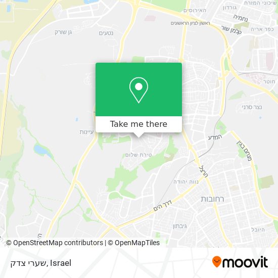 שערי צדק map