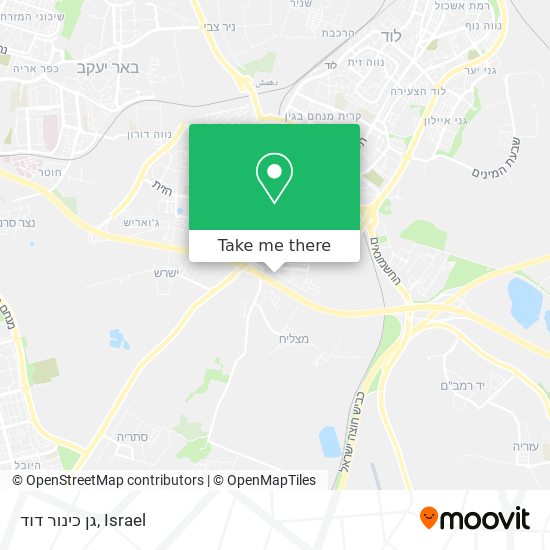 גן כינור דוד map