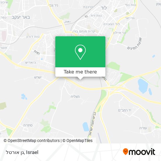 גן אורטל map