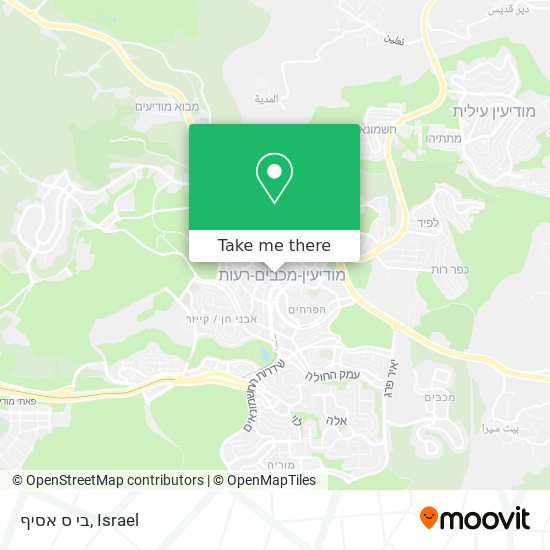 בי ס אסיף map