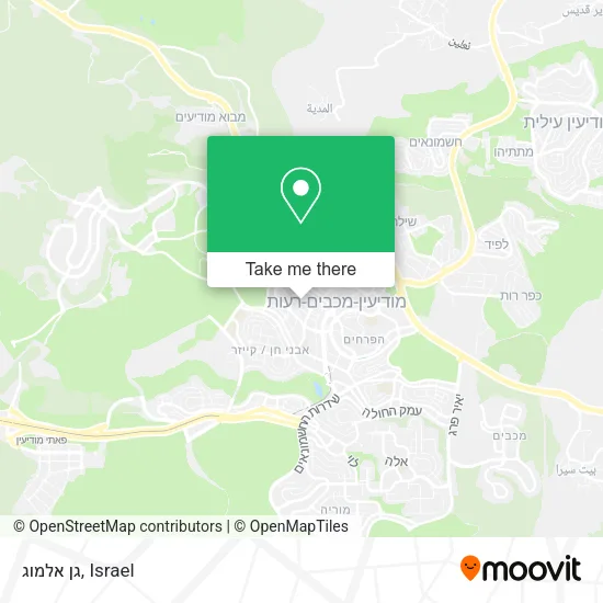 Карта גן אלמוג
