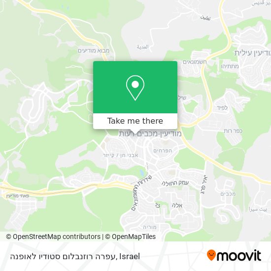 עפרה רוזנבלום סטודיו לאופנה map