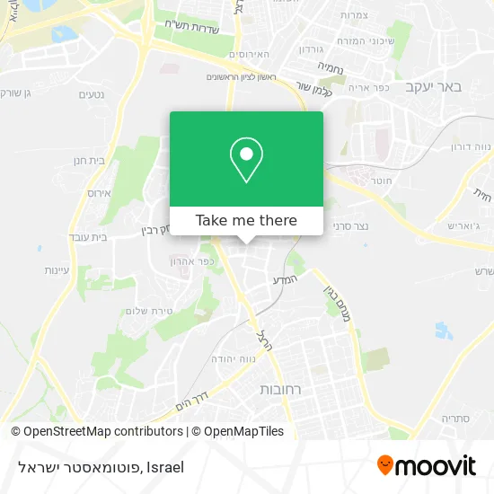 Карта פוטומאסטר ישראל