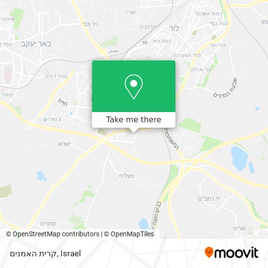 קרית האמנים map