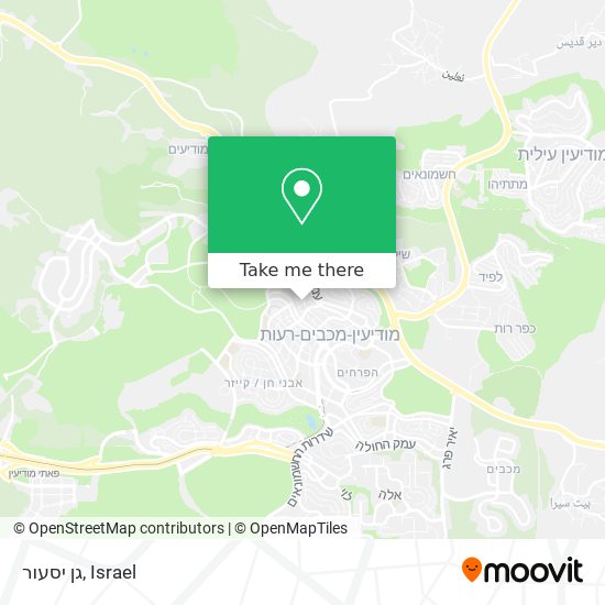 גן יסעור map