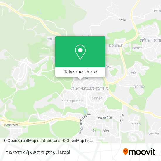 Карта עמק בית שאן/מרדכי גור