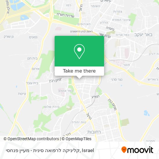 קליניקה לרפואה סינית - מעיין פנחסי map