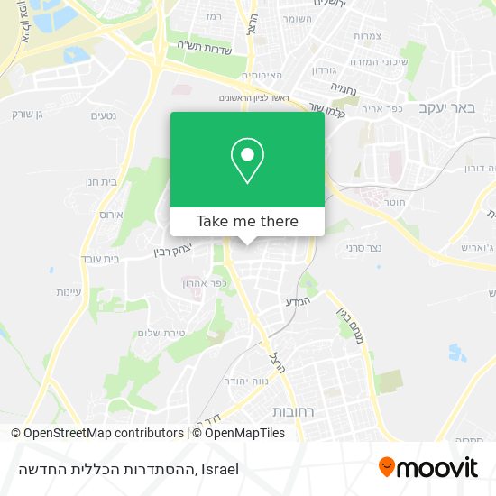 ההסתדרות הכללית החדשה map