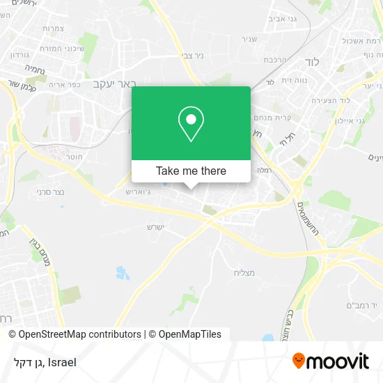 Карта גן דקל