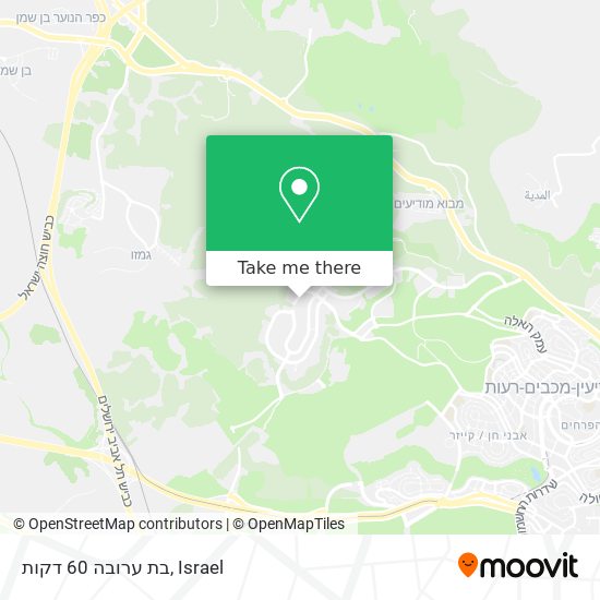 בת ערובה 60 דקות map