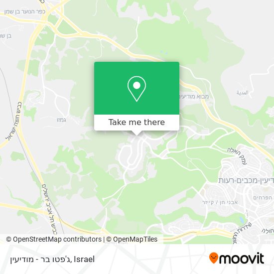 ג'פטו בר - מודיעין map