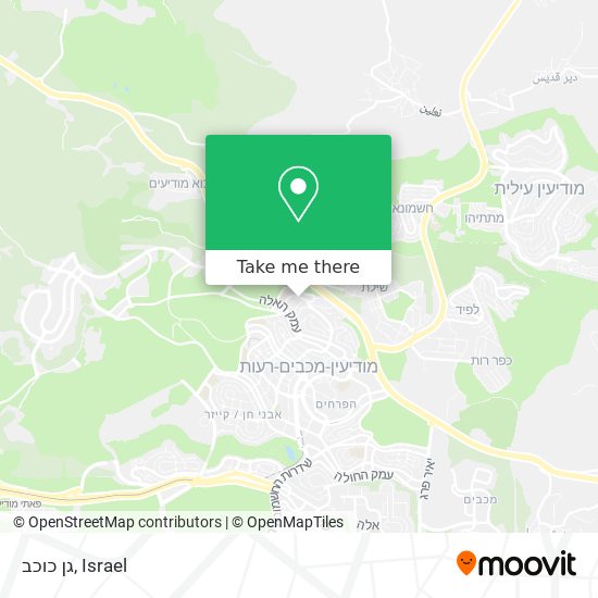 גן כוכב map