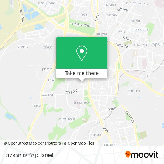 גן ילדים חבצלת map