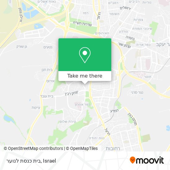 בית כנסת לנוער map