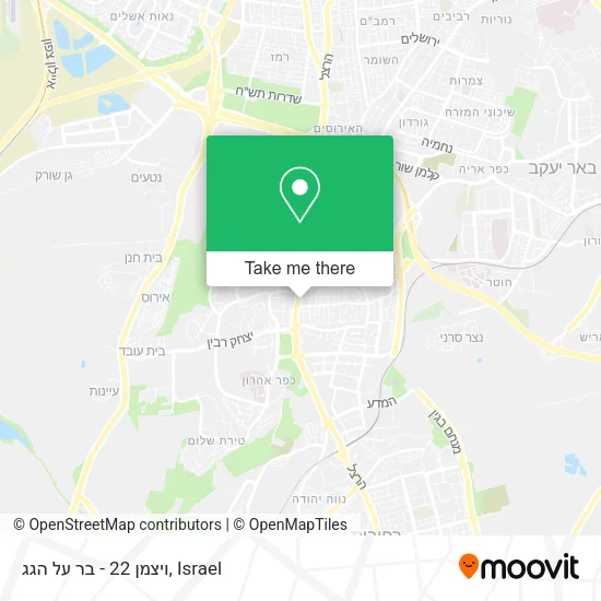 Карта ויצמן 22 - בר על הגג