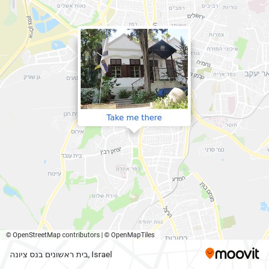 בית ראשונים בנס ציונה map