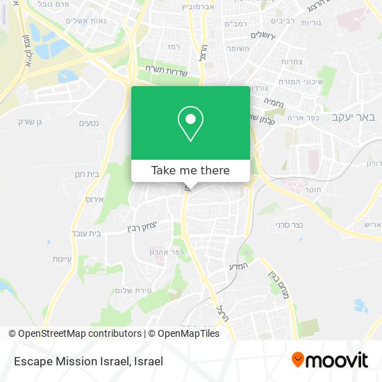 Escape Mission Israel map