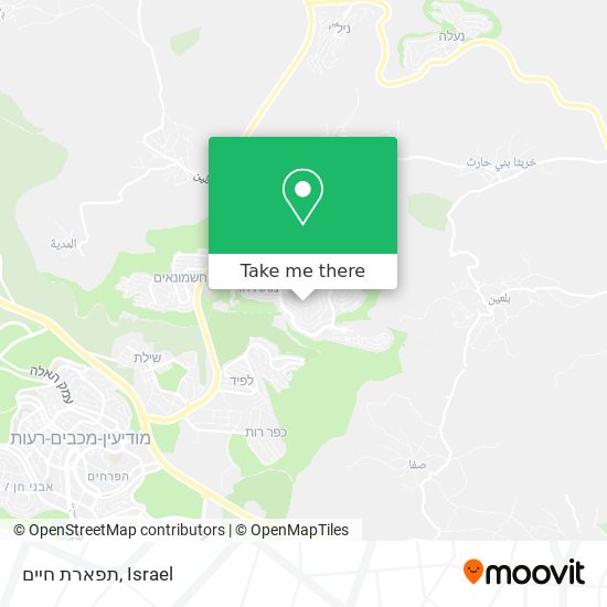 תפארת חיים map