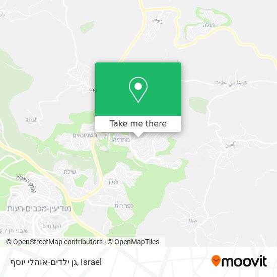 גן ילדים-אוהלי יוסף map