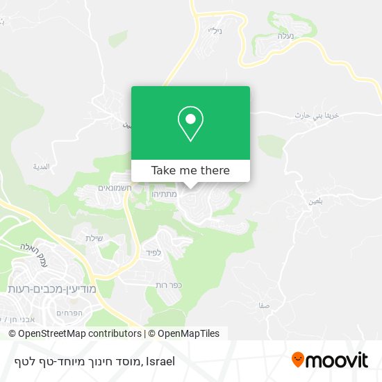 מוסד חינוך מיוחד-טף לטף map