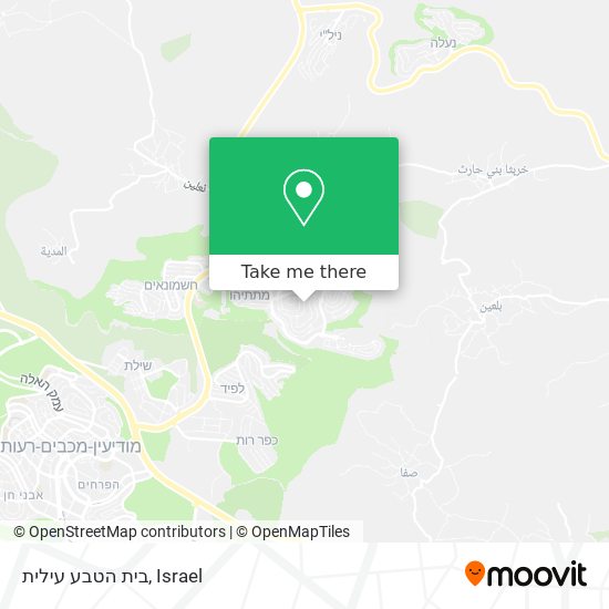 בית הטבע עילית map