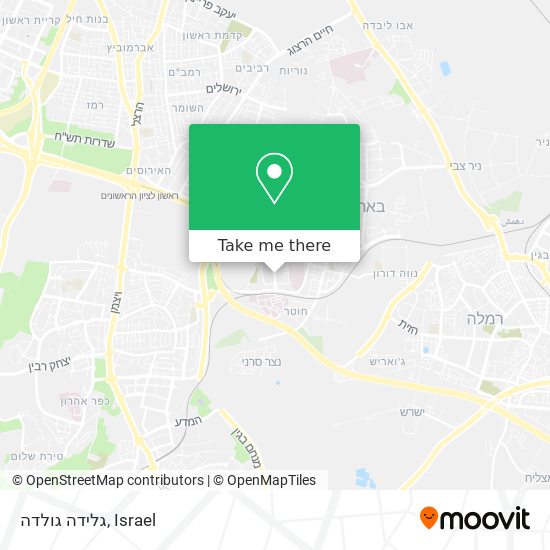 גלידה גולדה map