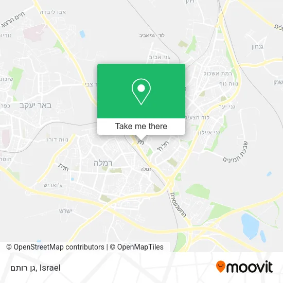 Карта גן רותם